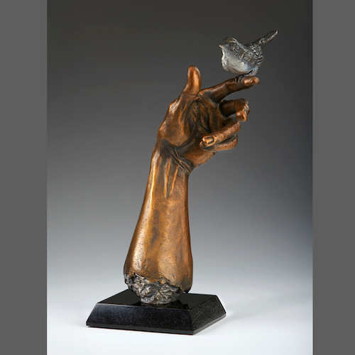 Click to view detail for MB-S082 Bronze Sculpture, Messenger 14.5x4.5x6.5 $3475